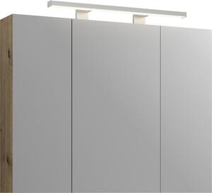 ZRCADLOVÁ SKŘÍŇKA, barvy dubu, barvy dubu, 90/74/18 cm Stylife - Koupelnové série