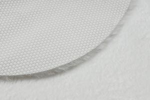 Makro Abra Moderní kusový koberec SHAPE 3105 Srdce protiskluzový vhodný k praní shaggy slonová kost Rozměr: 80x80 cm