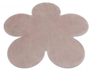 Makro Abra Moderní kusový koberec SHAPE 3106 Květina protiskluzový vhodný k praní shaggy růžový Rozměr: 80x80 cm