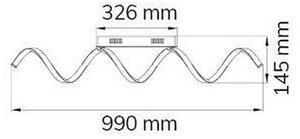 Wofi 9398.01.15.7000 - LED Stmívatelný přisazený lustr RUSSELL LED/32W/230V
