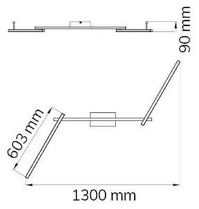 Wofi 9163.03.01.0000 - LED Přisazený lustr CLAY 3xLED/10W/230V
