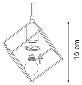 Ideal Lux - Lustr na lanku ICE 5xE27/60W/230V pr. 50 cm bílá