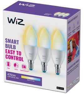 SADA 3x LED Stmívatelná žárovka C37 E14/4,9W/230V 2700-6500K CRI 90 Wi-Fi - WiZ