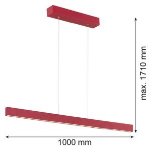 Argon 8304 - LED Lustr na lanku BALANS LED/35W/230V 3000K červená