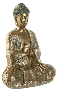 18252 Dekorativní postava Home ESPRIT Zlatá Buddha Orientální 20 x 12 x 24,3 cm