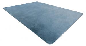 Makro Abra Kusový koberec jednobarevný Shaggy POSH protiskluzový pratelný modrý Rozměr: 80x150 cm