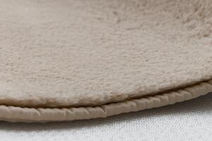 Makro Abra Kusový koberec jednobarevný Shaggy POSH protiskluzový pratelný camel béžový Rozměr: 50x80 cm