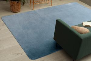 Makro Abra Kusový koberec jednobarevný Shaggy POSH protiskluzový pratelný modrý Rozměr: 120x160 cm