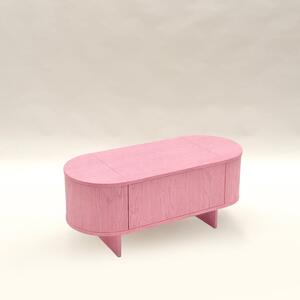 Konferenční stolek ATEA - soft pudrová/růžová