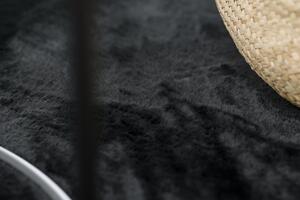 Makro Abra Kusový koberec jednobarevný Shaggy POSH protiskluzový pratelný černý Rozměr: 120x160 cm