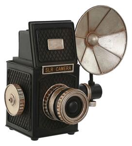 18252 Dekorativní postava Home ESPRIT Černý Stříbřitý Fotoaparát Vintage 26 x 16 x 24 cm