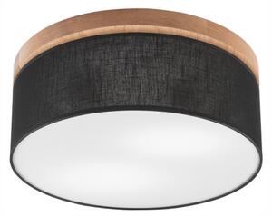 Brilagi - LED Stropní svítidlo BELLADONNA 2xE27/15W/230V pr. 40 cm černá/dub