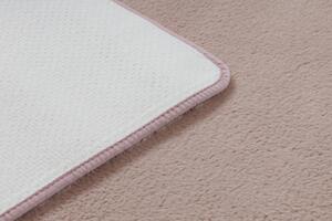 Makro Abra Kusový koberec jednobarevný Shaggy POSH protiskluzový pratelný růžový Rozměr: 50x80 cm