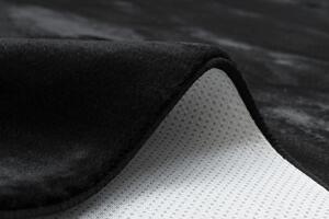 Makro Abra Kusový koberec jednobarevný Shaggy POSH protiskluzový pratelný černý Rozměr: 120x160 cm