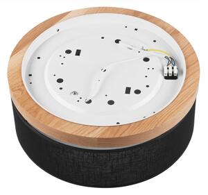 Brilagi - LED Stropní svítidlo BELLADONNA 2xE27/15W/230V pr. 40 cm černá/dub