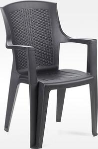 Zahradní židle SANGER — plast, více barev Antracit