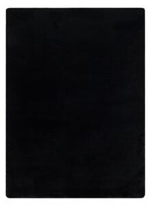 Makro Abra Kusový koberec jednobarevný Shaggy POSH protiskluzový pratelný černý Rozměr: 80x150 cm