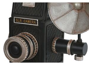 Dekorativní postava Home ESPRIT Černý Stříbřitý Fotoaparát Vintage 26 x 16 x 24 cm