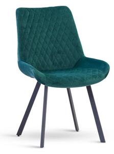 Jídelní čalouněná židle Stima KANSAS – samet, více barev Zelená