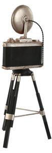 Dekorativní postava Home ESPRIT Černý Stříbřitý Fotoaparát Vintage 15 x 17 x 37 cm