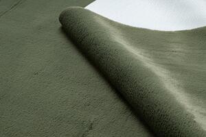 Makro Abra Kusový koberec jednobarevný Shaggy POSH protiskluzový pratelný zelený Rozměr: 50x80 cm