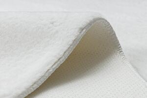 Makro Abra Kusový koberec jednobarevný Shaggy POSH protiskluzový pratelný slonová kost Rozměr: 50x80 cm