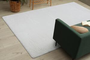 Makro Abra Kusový koberec jednobarevný Shaggy POSH protiskluzový pratelný slonová kost Rozměr: 50x80 cm