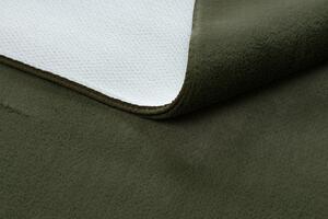 Makro Abra Kusový koberec jednobarevný Shaggy POSH protiskluzový pratelný zelený Rozměr: 50x80 cm