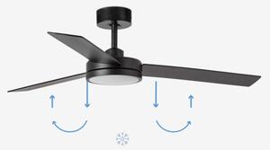 FARO 34261 - LED Stropní ventilátor BARTH LED/24W/230V černá + DO