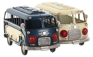 Dekorativní postava Home ESPRIT Modrý Bílý Bus Vintage 17 x 7 x 8 cm (2 kusů)