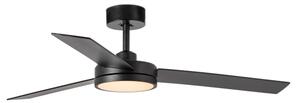 FARO 34261 - LED Stropní ventilátor BARTH LED/24W/230V černá + DO