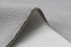 Makro Abra Kusový koberec jednobarevný Shaggy POSH protiskluzový pratelný šedý Rozměr: 50x80 cm