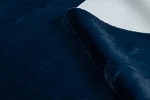 Makro Abra Kusový koberec jednobarevný Shaggy POSH protiskluzový pratelný tmavě modrý Rozměr: 120x160 cm