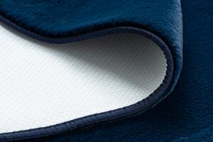 Makro Abra Kusový koberec jednobarevný Shaggy POSH protiskluzový pratelný tmavě modrý Rozměr: 80x150 cm