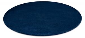 Makro Abra Kulatý koberec jednobarevný Shaggy POSH protiskluzový pratelný tmavě modrý Rozměr: průměr 60 cm