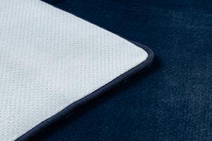 Makro Abra Kusový koberec jednobarevný Shaggy POSH protiskluzový pratelný tmavě modrý Rozměr: 120x160 cm