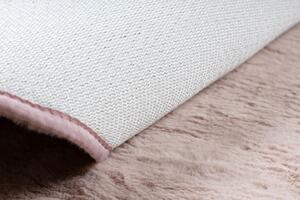 Makro Abra Kulatý koberec jednobarevný Shaggy POSH protiskluzový pratelný růžový Rozměr: průměr 60 cm