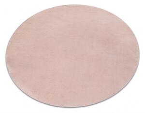 Makro Abra Kulatý koberec jednobarevný Shaggy POSH protiskluzový pratelný růžový Rozměr: průměr 60 cm
