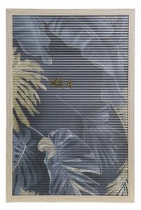 Dekorace na zeď DKD Home Decor 30 x 1,5 x 45 cm Přírodní Šedý Tropické (2 kusů)