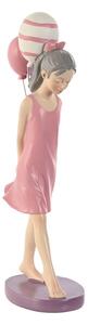 Dekorativní postava Home ESPRIT Růžový chica 7 x 11 x 27 cm