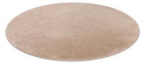Makro Abra Kulatý koberec jednobarevný Shaggy POSH protiskluzový pratelný camel béžový Rozměr: průměr 60 cm