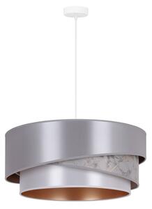 Duolla - Lustr na lanku KOBO 1xE27/15W/230V pr. 45 cm stříbrná/zlatá