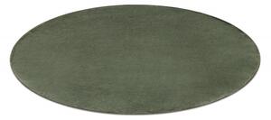 Makro Abra Kulatý koberec jednobarevný Shaggy POSH protiskluzový pratelný zelený Rozměr: průměr 60 cm