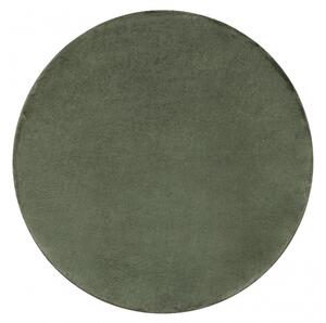 Makro Abra Kulatý koberec jednobarevný Shaggy POSH protiskluzový pratelný zelený Rozměr: průměr 60 cm