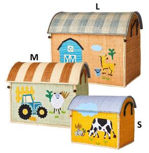 Dětský úložný box Raffia Farm Theme velikost L