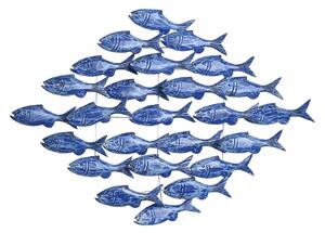 Dekorace na zeď Home ESPRIT Středomoří Ryby 89 x 10 x 65 cm