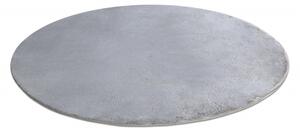 Makro Abra Kulatý koberec jednobarevný Shaggy POSH protiskluzový pratelný šedý Rozměr: průměr 60 cm