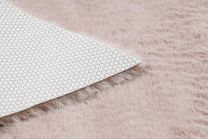 Makro Abra Moderní kusový koberec SHAPE 3148 Hvězda protiskluzový vhodný k praní shaggy růžový Rozměr: 80x80 cm