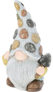 Zahradní trpaslík s lopatkou, polyresin, 23 x 17,5 x v. 41 cm