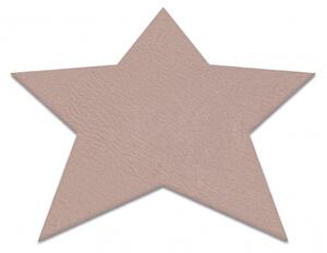 Makro Abra Moderní kusový koberec SHAPE 3148 Hvězda protiskluzový vhodný k praní shaggy růžový Rozměr: 80x80 cm